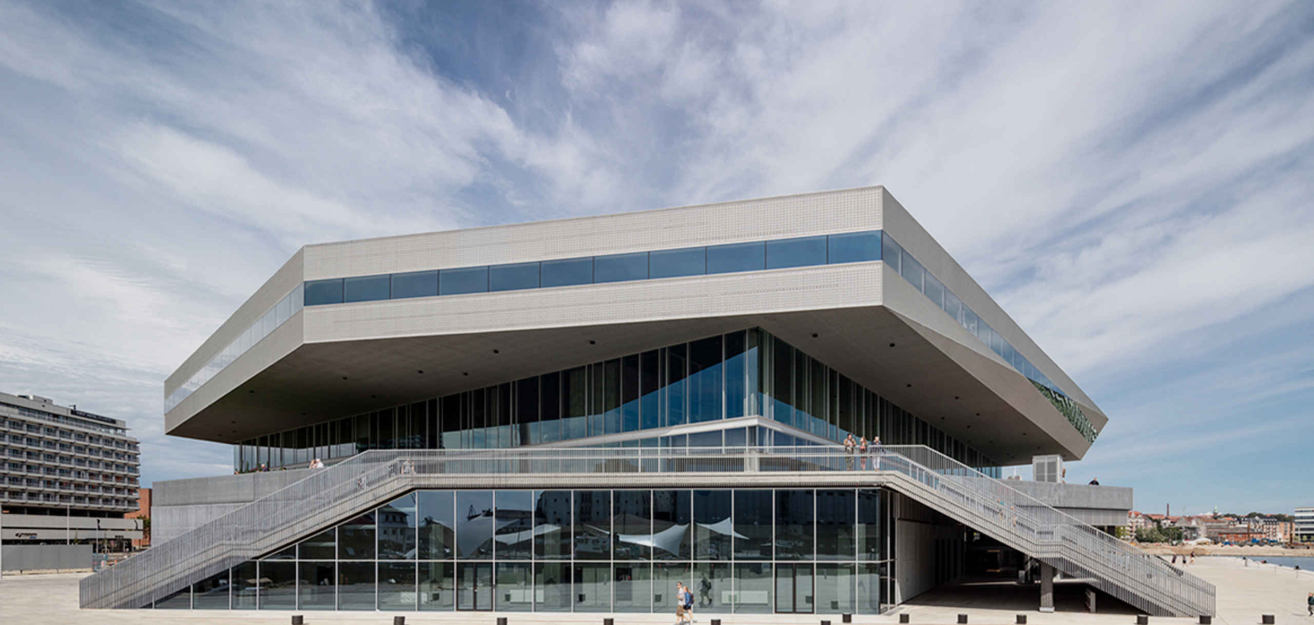 Dokk1 library and civic culture house on the Aarhus waterfront